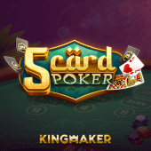 5 Card Poker black scatter cards game