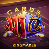 Cards Hi Lo black scatter cards game
